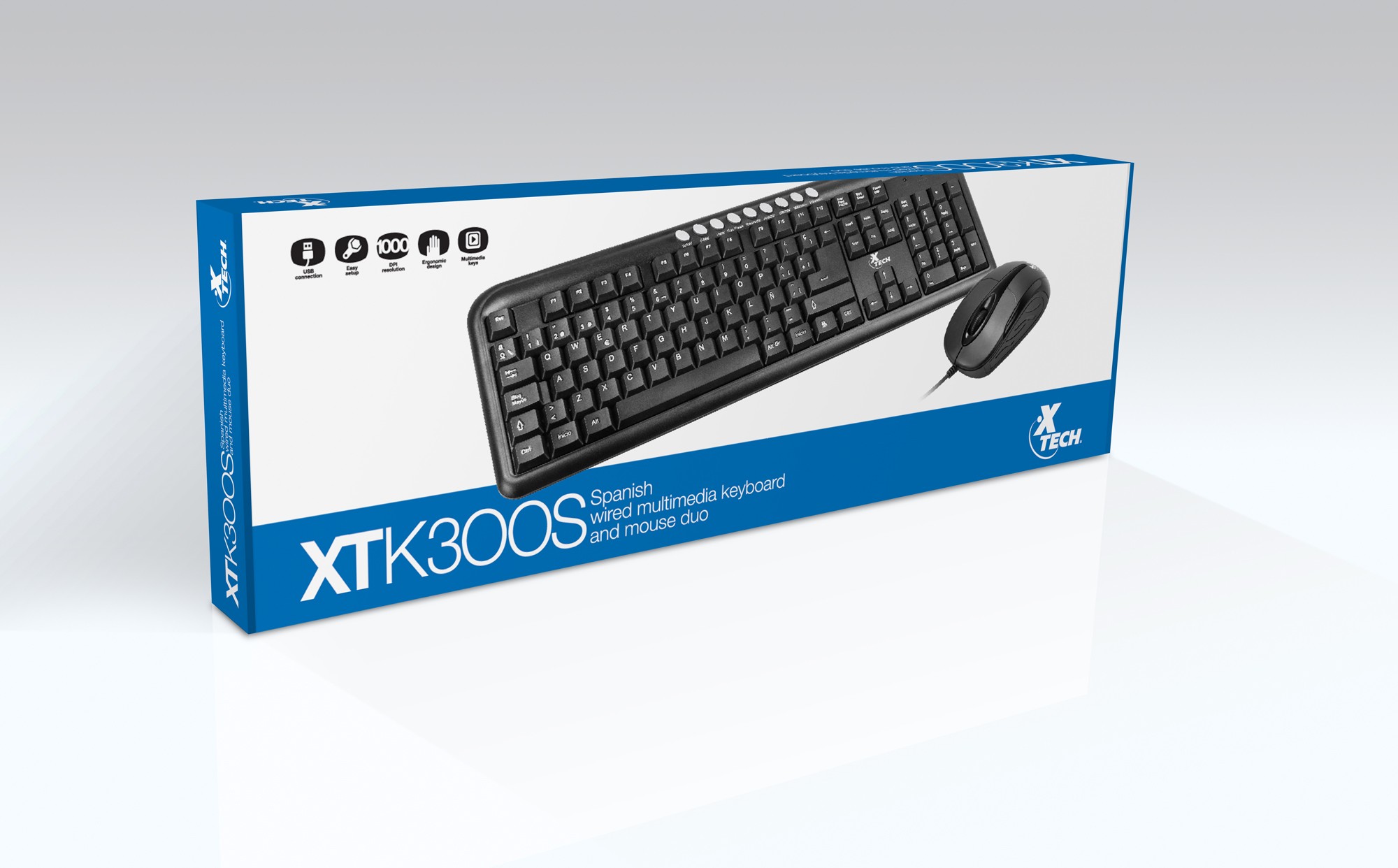 Teclado & Mouse Xtech TK301Usb venta compra quito ecuador