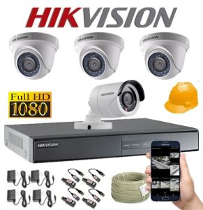 kit de 4 camaras de seguridad hikvision 1080p full hd con instalacion quito 