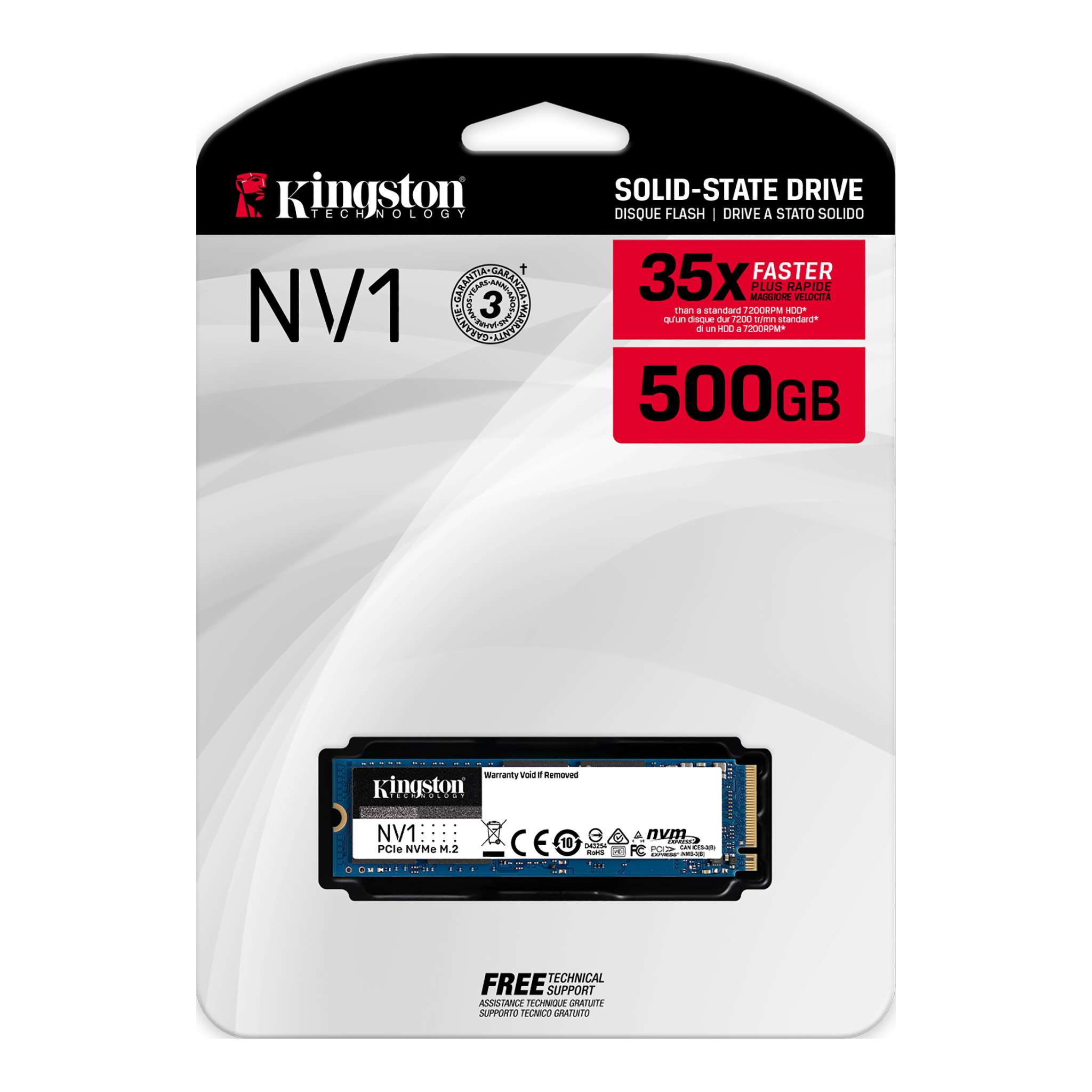 disco solido m2 kingston 500gb nvme pcie