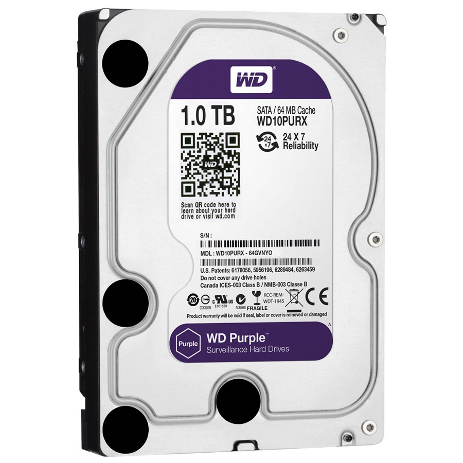 Disco Duro WD Purple 1TB para dvr video vigilancia