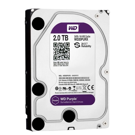 Disco Duro WD Purple 2TB para dvr video vigilancia