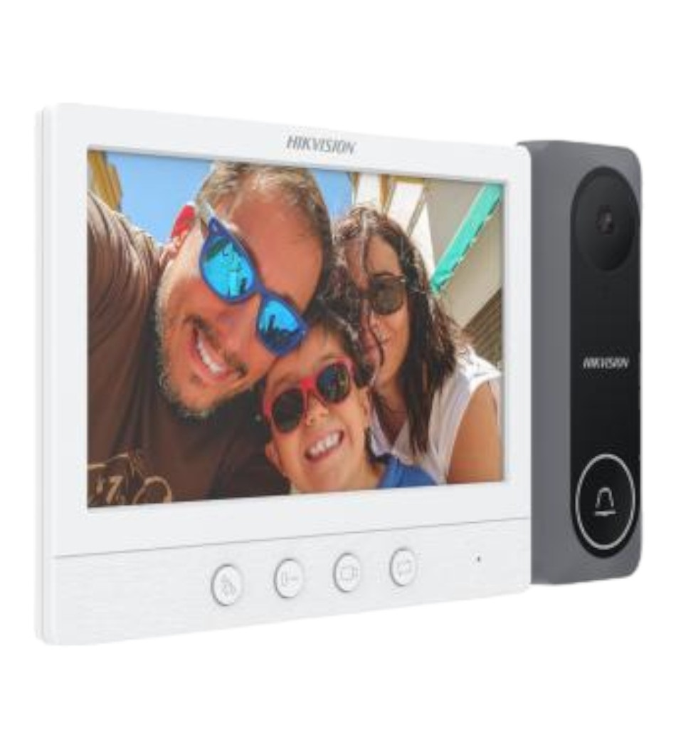 mantenimiento de video portero hikvision con microfono